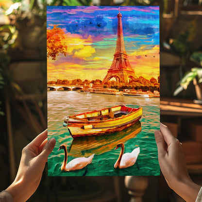 Eiffel Tower Aluminum Wall Art