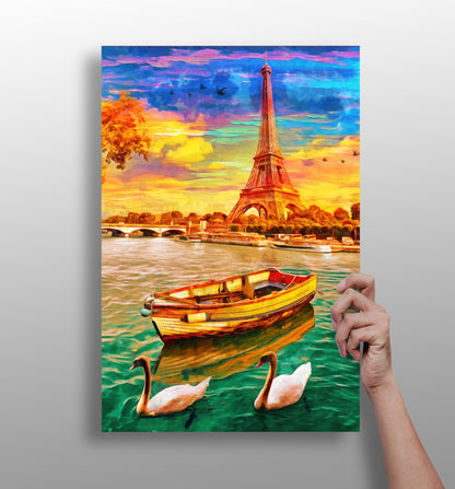 Eiffel Tower Aluminum Wall Art