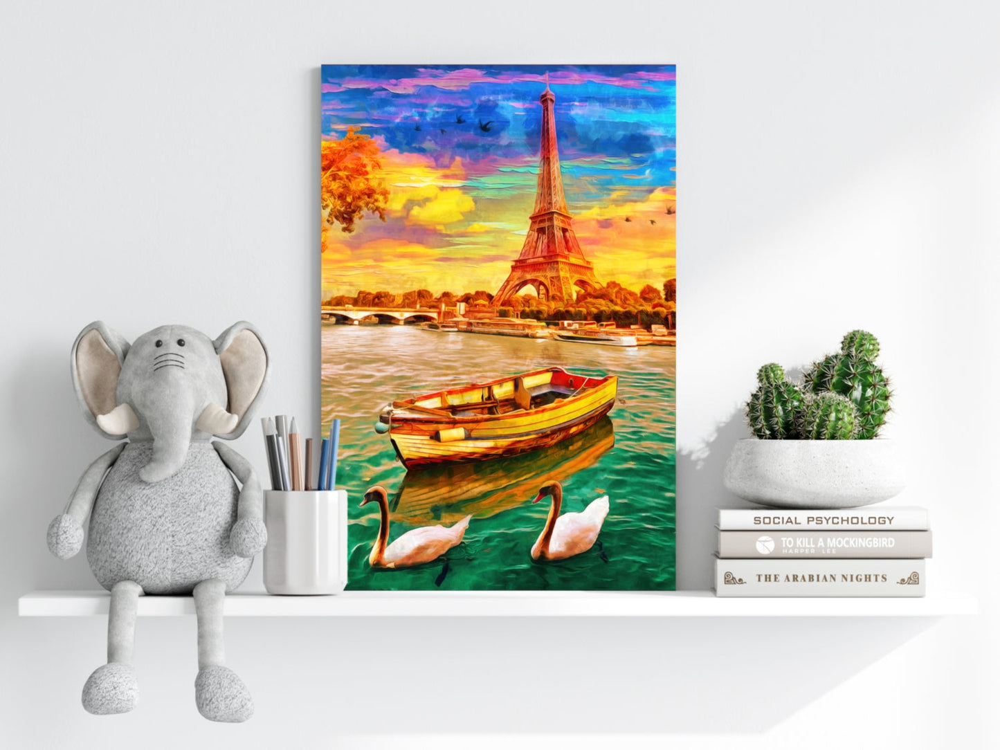 Eiffel Tower Aluminum Wall Art