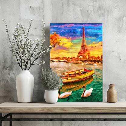 Eiffel Tower Aluminum Wall Art