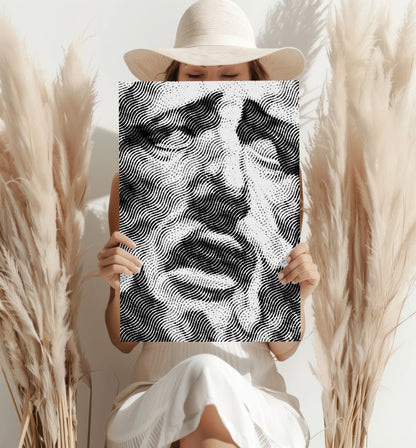 Statue Head Contemporary Metal Wall Art