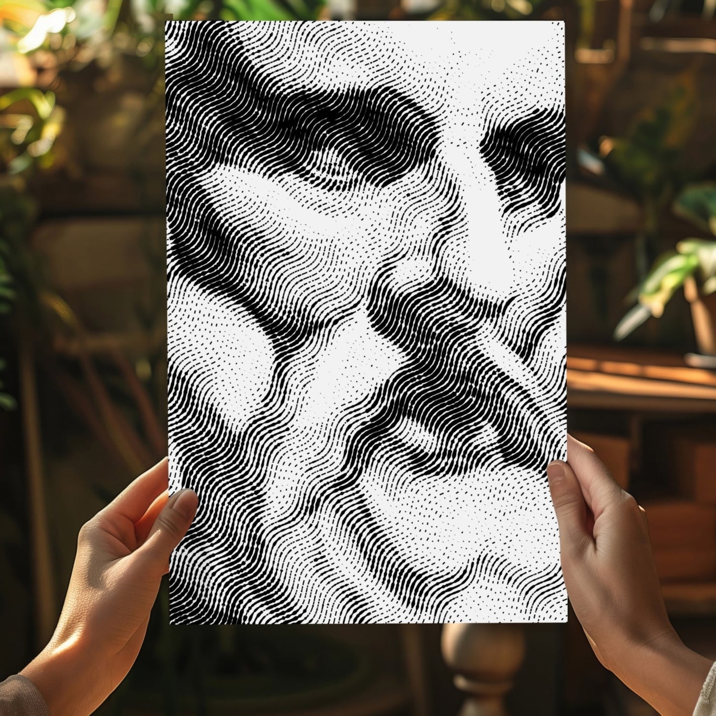 Statue Head Contemporary Aluminum Wall Art