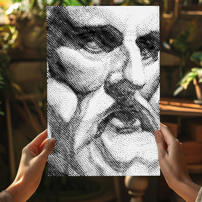 Statue Head Contemporary Aluminum Wall Art