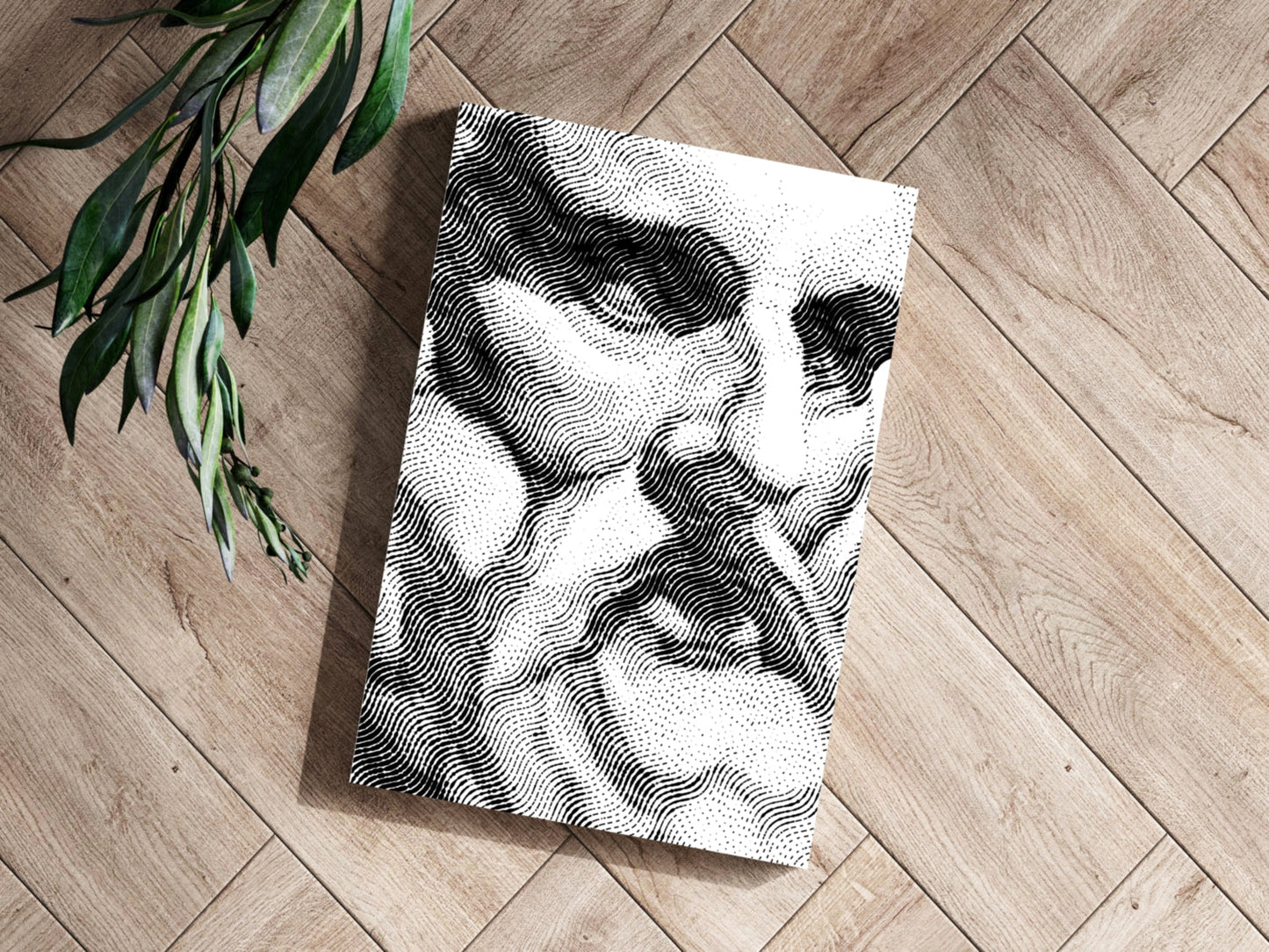 Statue Head Contemporary Aluminum Wall Art