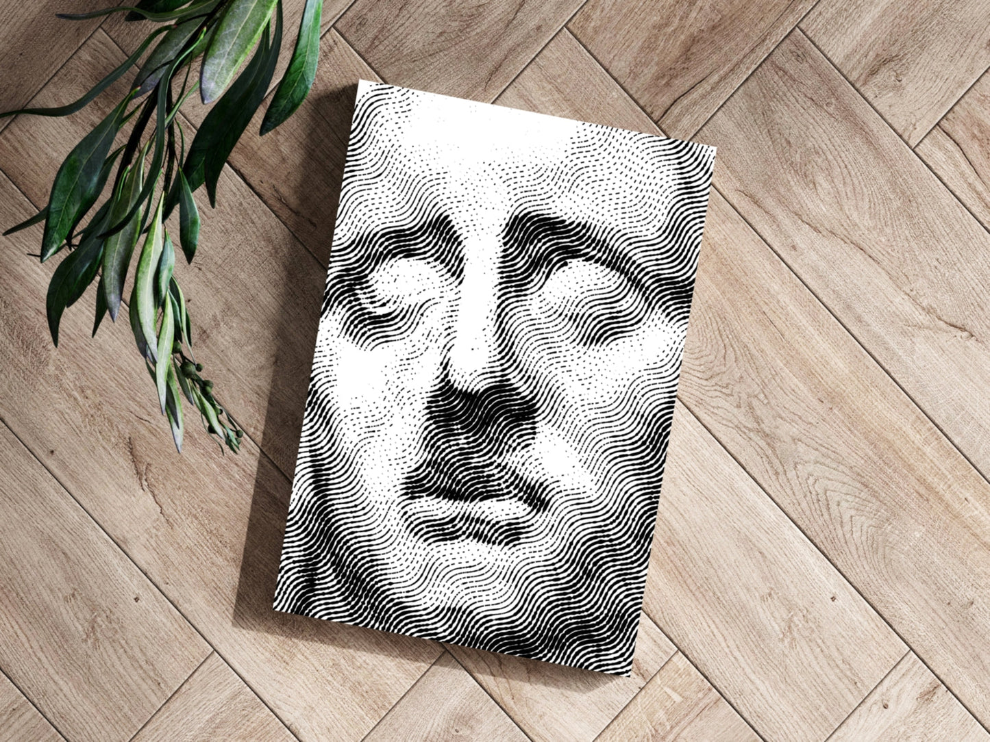 Statue Head Metal Wall Art