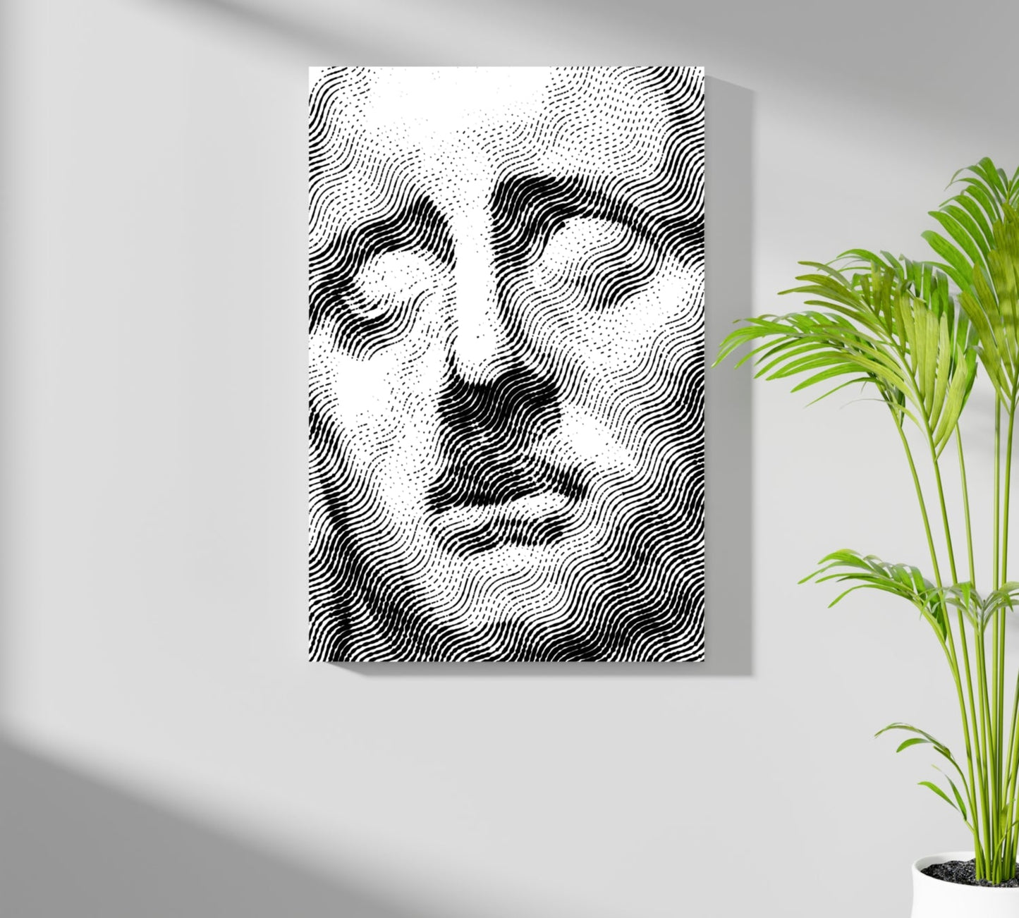 Statue Head Metal Wall Art