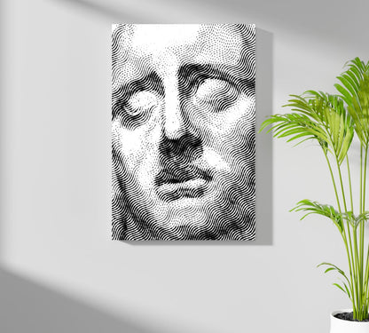 Statue Head Metal Wall Art