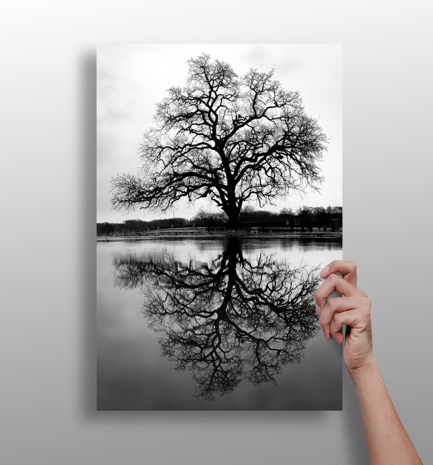 Alone Tree metal wall art minimalist design