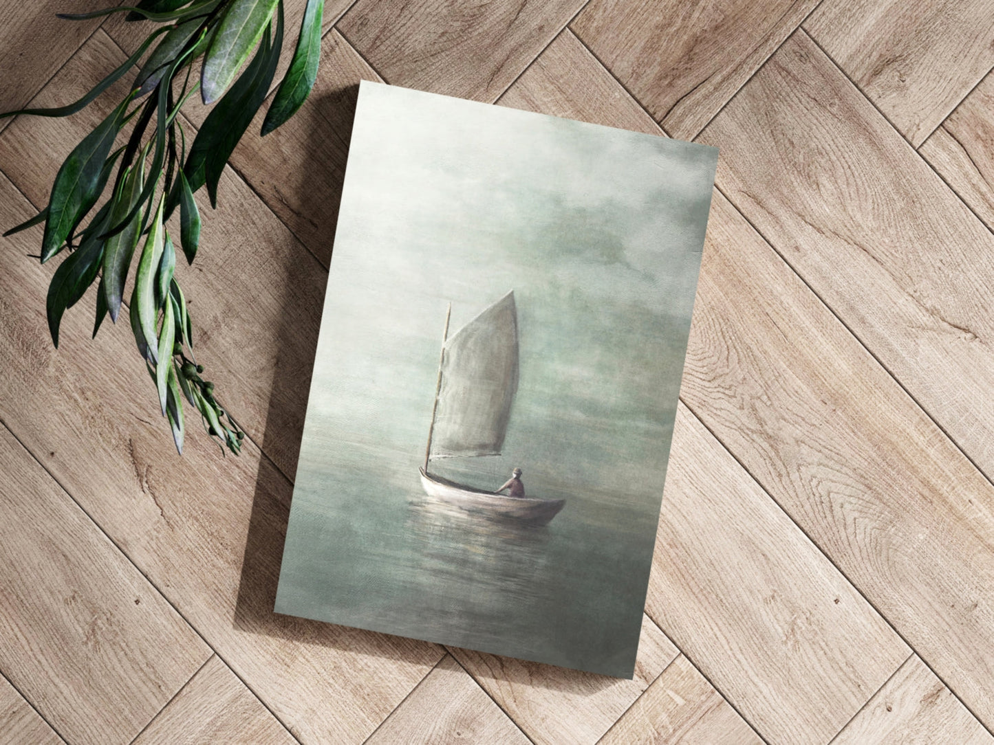 Sail in Mist Aluminum Wall Art