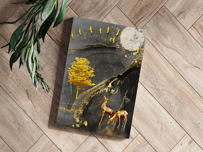 Abstract Deer Aluminum Wall Art
