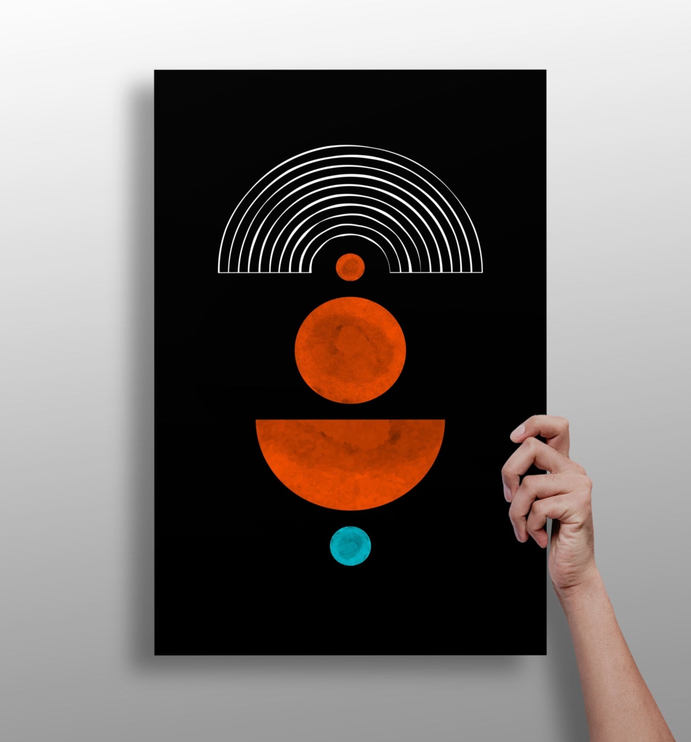Line Art V1 Aluminum Wall Art