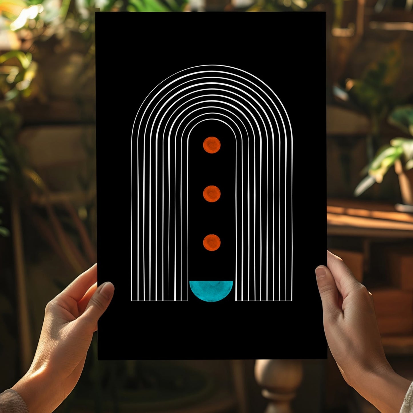 Line Art V2 Metal Wall Art