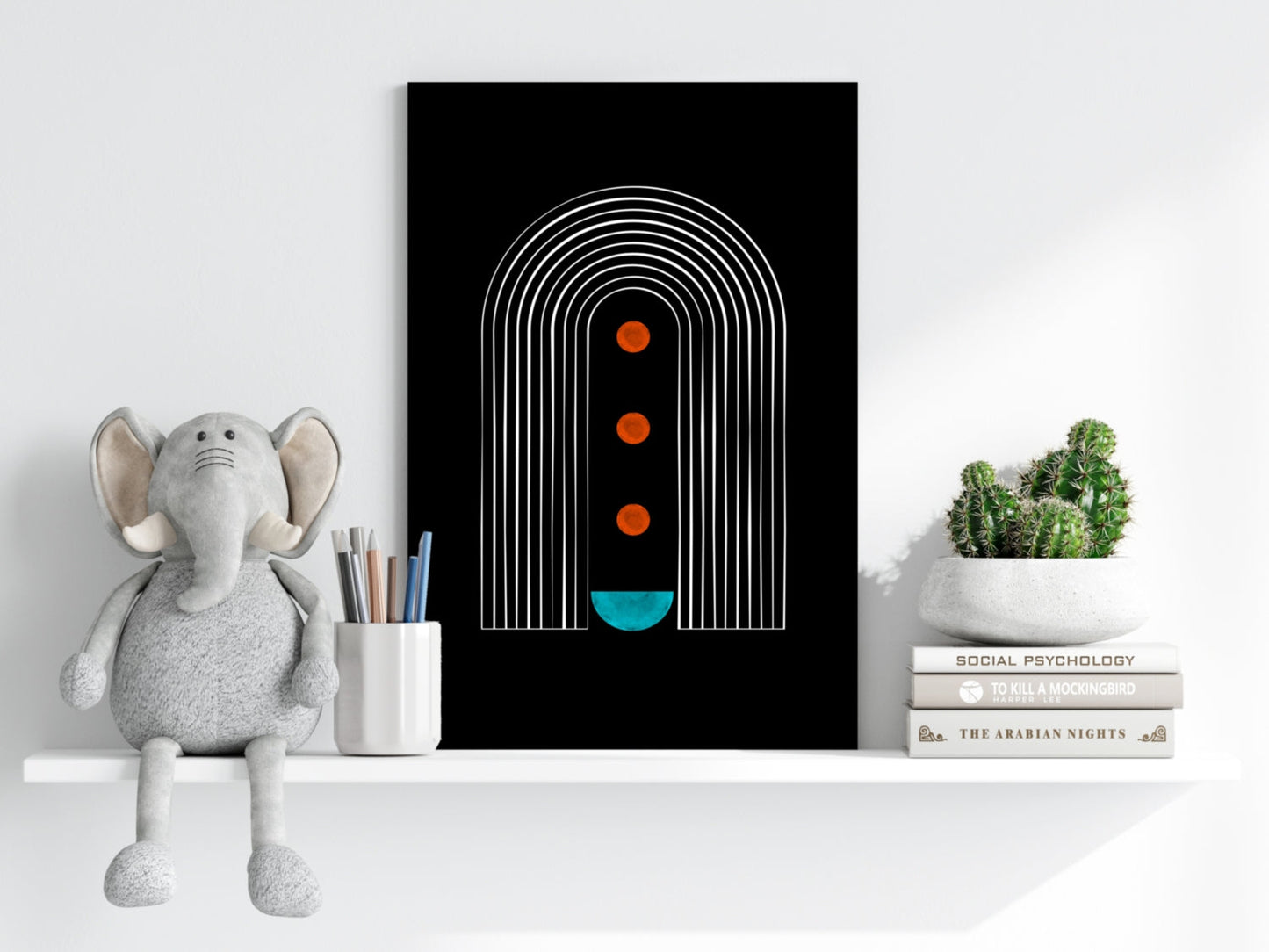 Line Art V2 Metal Wall Art