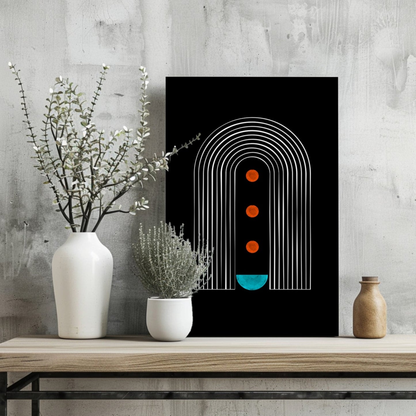 Line Art V2 Metal Wall Art