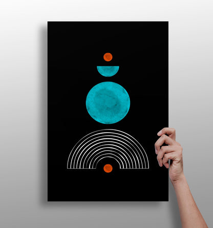 Line Art V3 Aluminum Wall Art