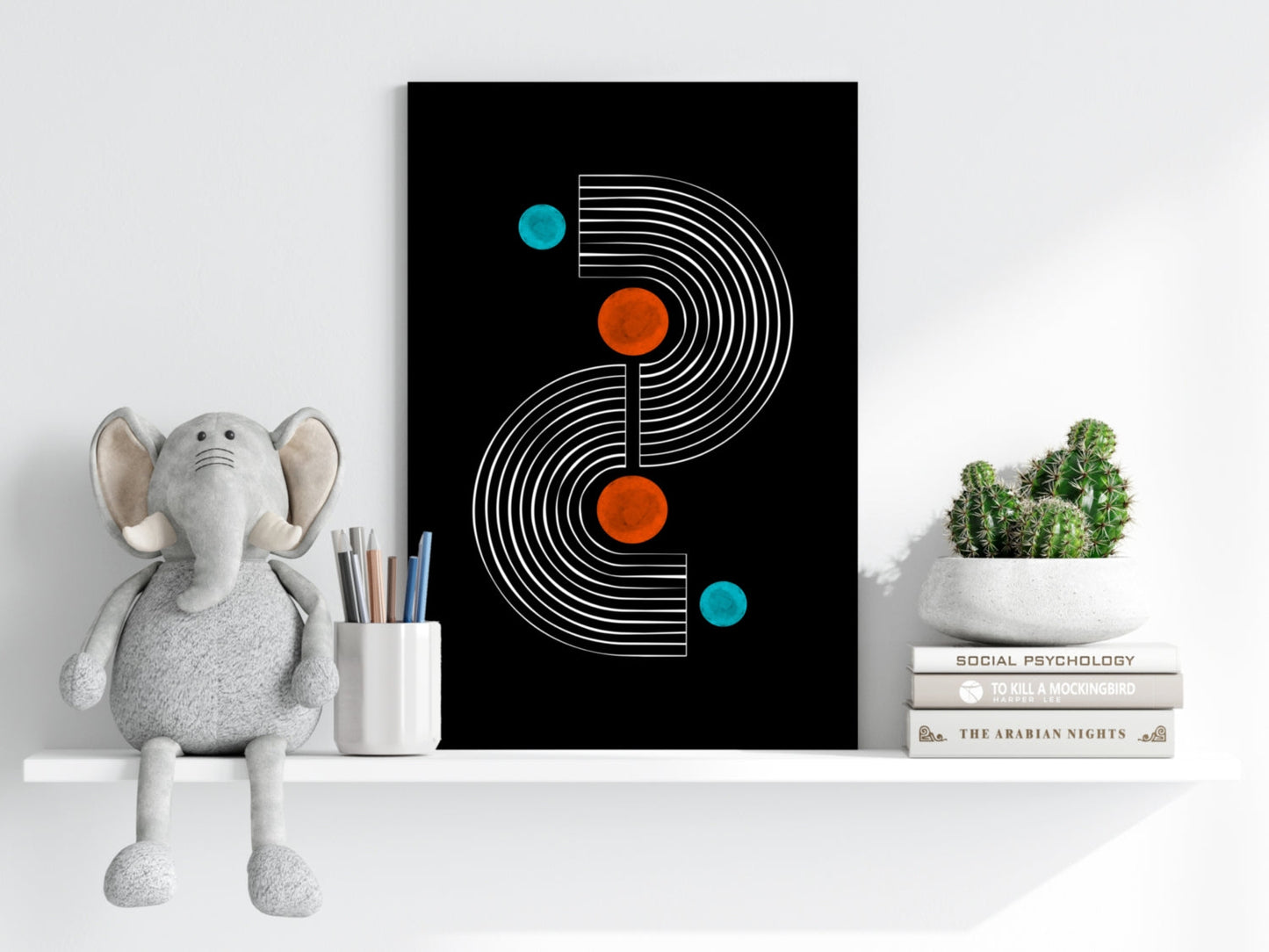 Line Art V4 Metal Wall Art