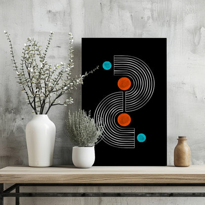 Line Art V4 Metal Wall Art