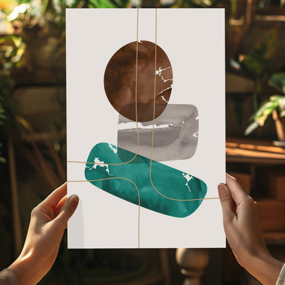 Line Art V5 Metal Wall Art