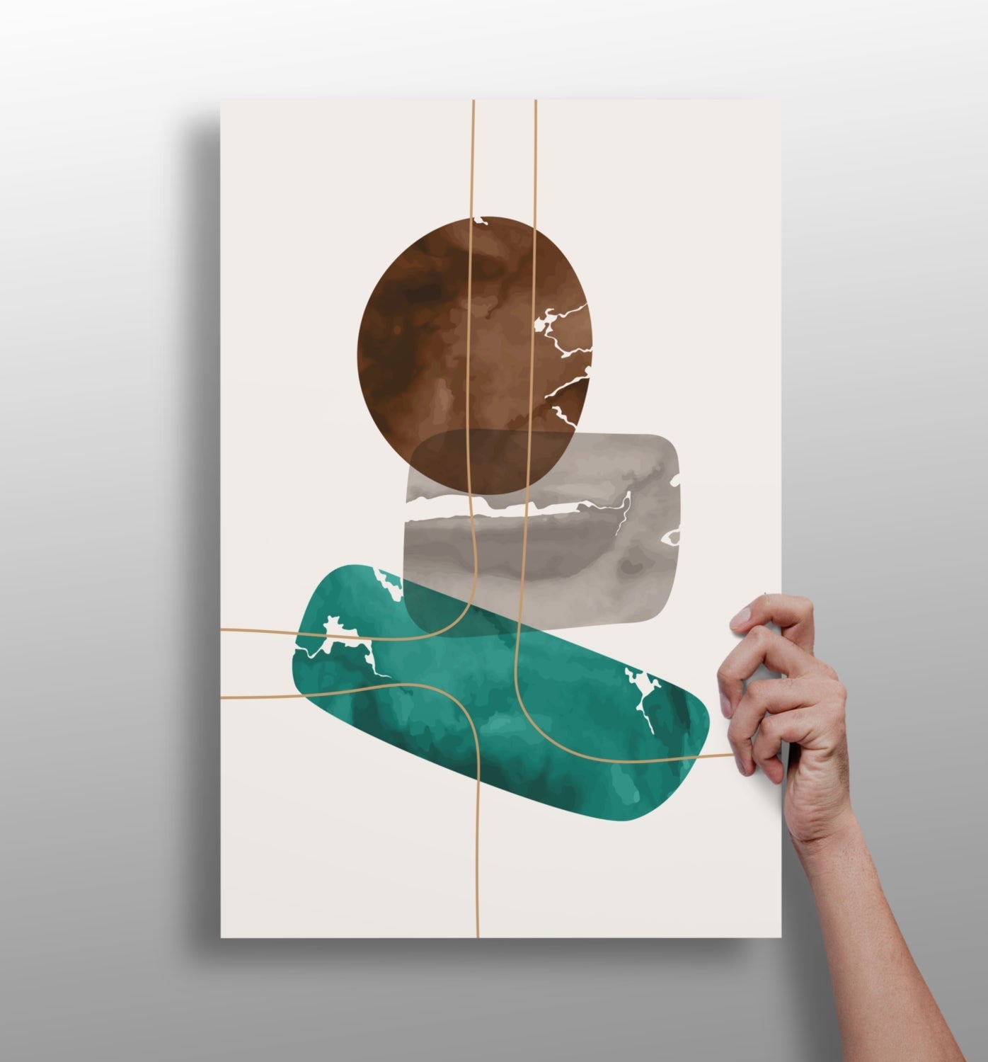 Line Art V5 Aluminum Wall Art