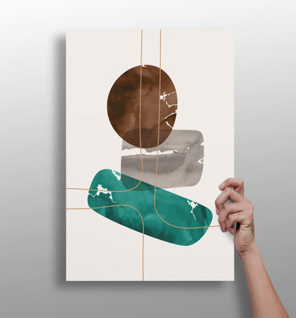 Line Art V5 Aluminum Wall Art
