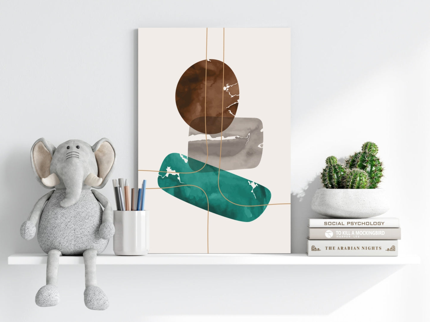 Line Art V5 Metal Wall Art