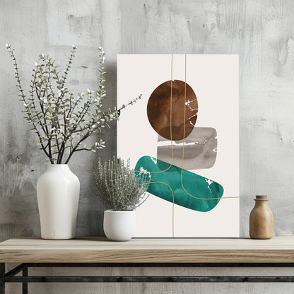Line Art V5 Metal Wall Art