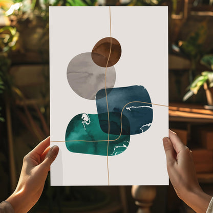 Line Art V6 Metal Wall Art