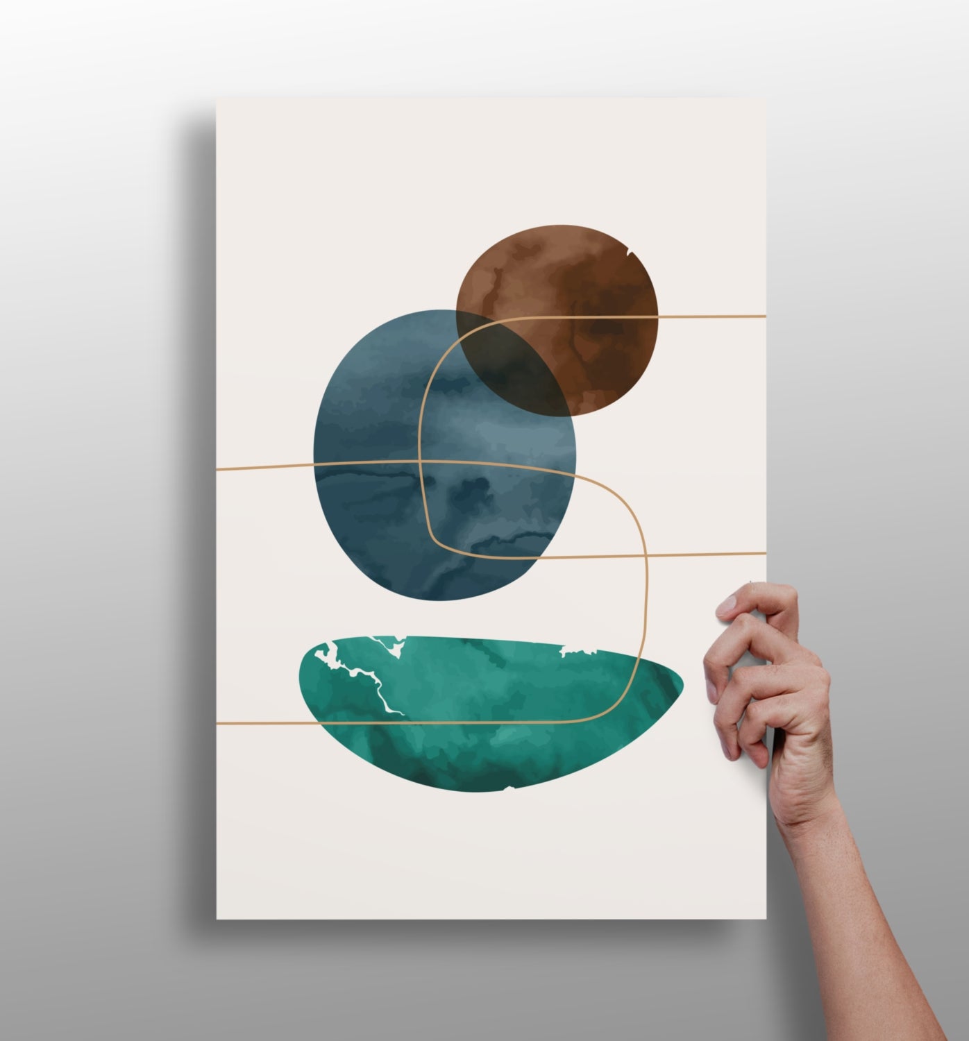 Line Art V7 metal wall art in minimalist single-line style