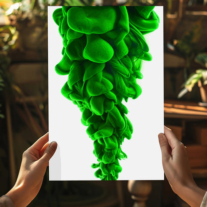 Green Smoke Metal Wall Art