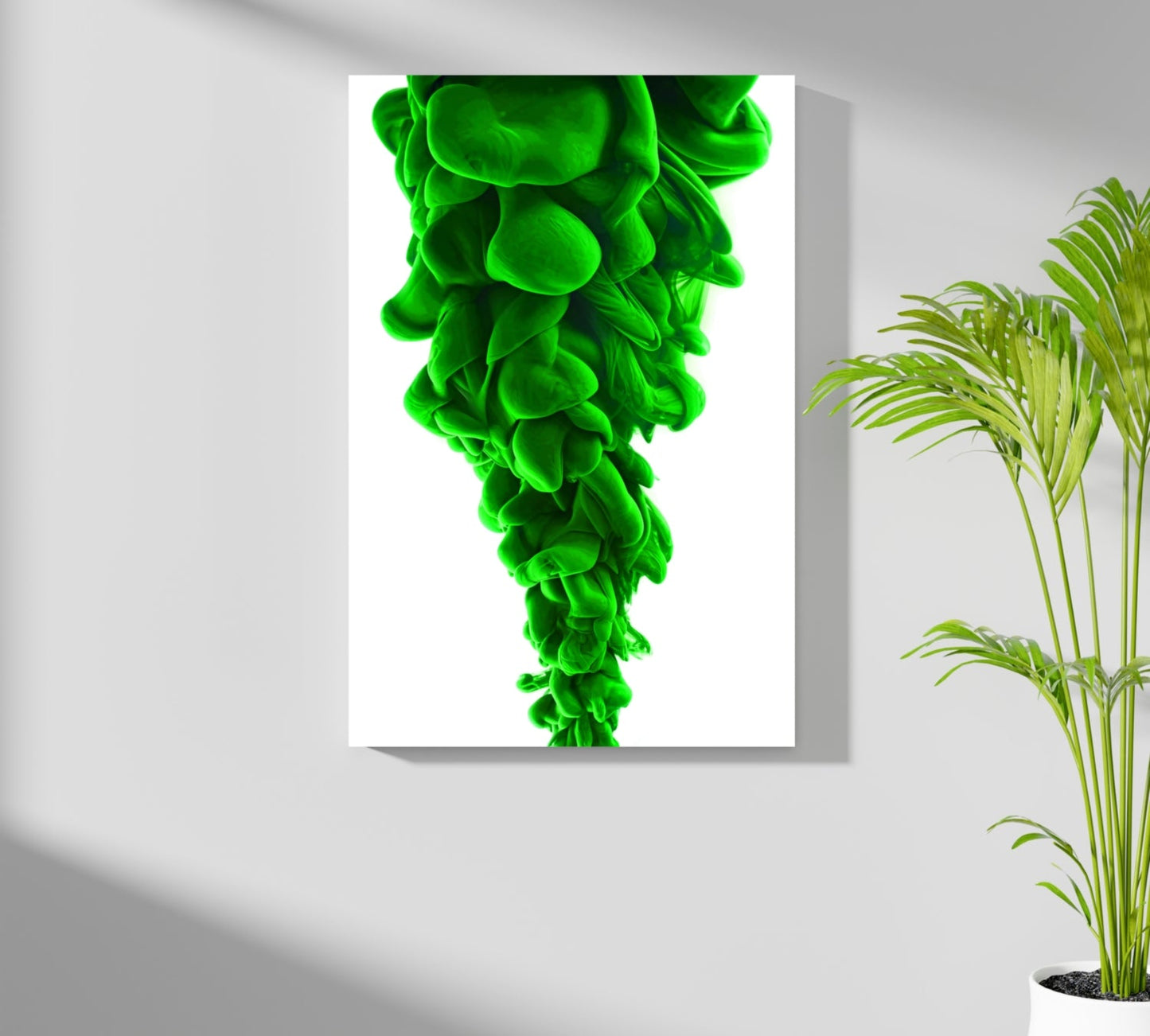 Green Smoke Metal Wall Art