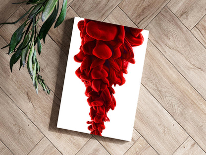 Red Smoke Metal Wall Art