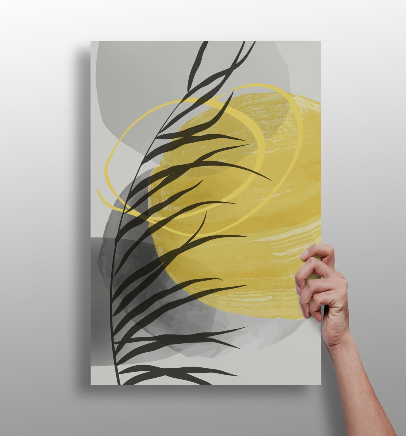 Line Art V8 metal wall art in minimalist single-line style