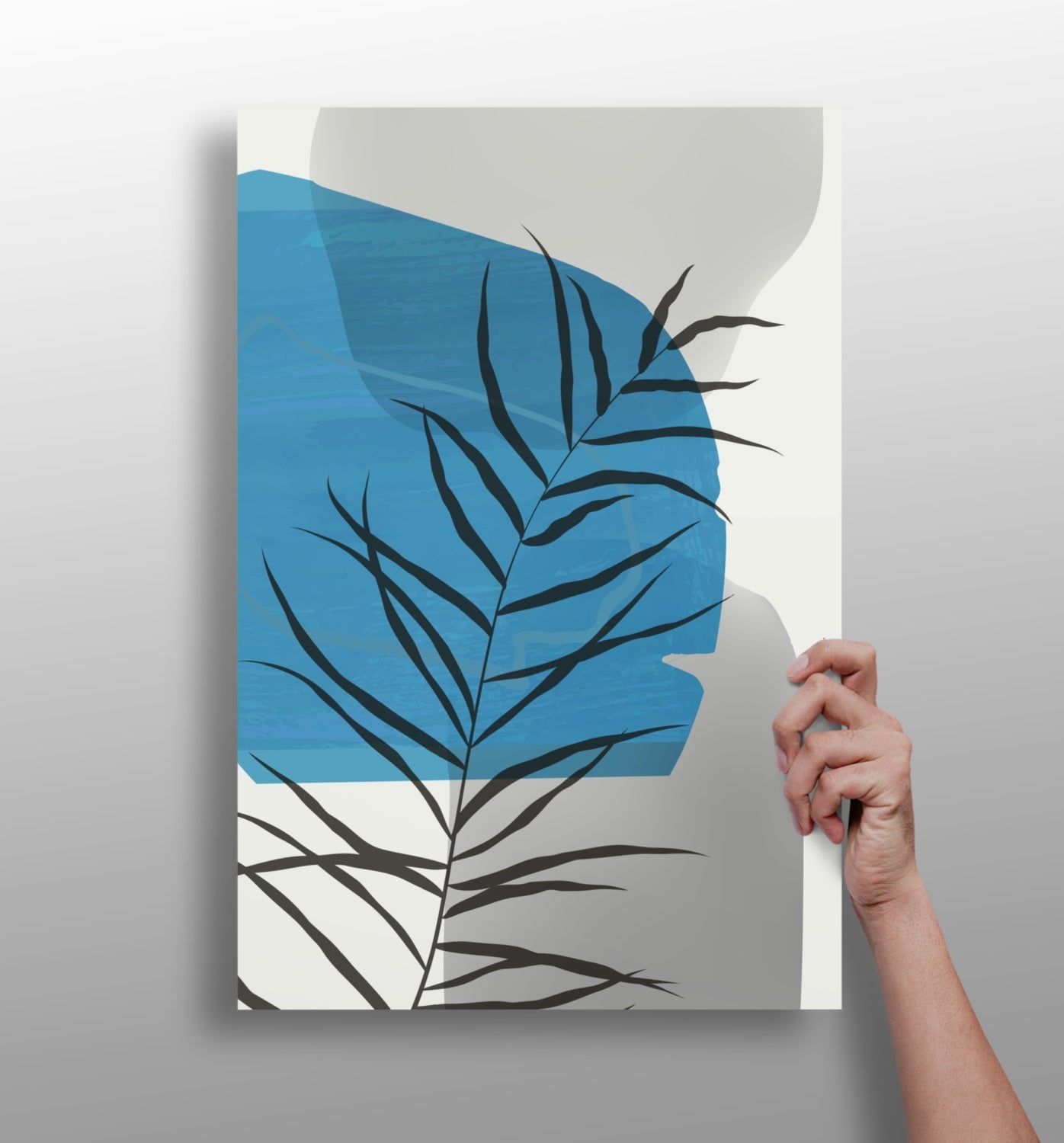 Line Art V9 metal wall art in minimalist single-line style