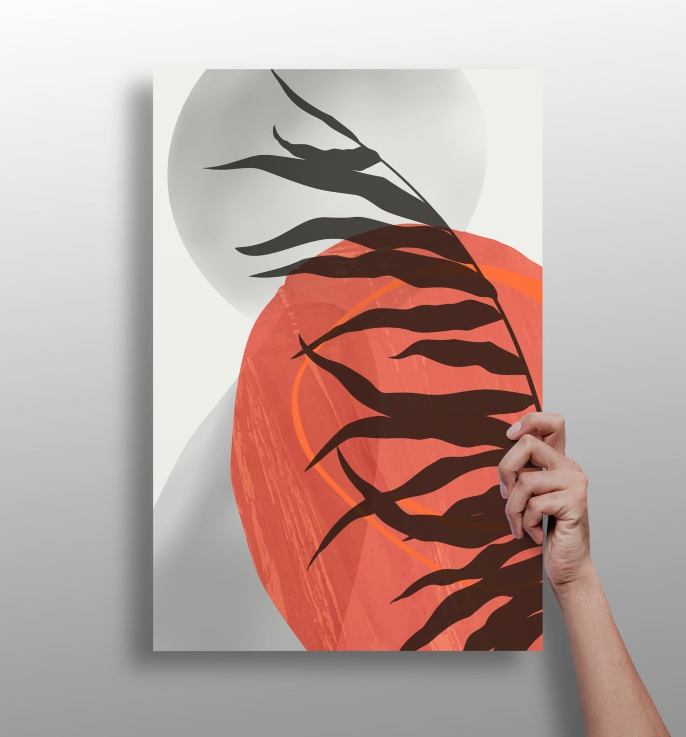 Line Art V10 metal wall art in minimalist single-line style