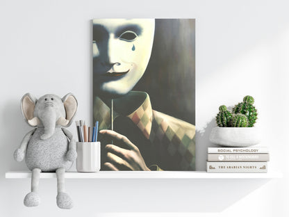 Mask of Reality Metal Wall Art