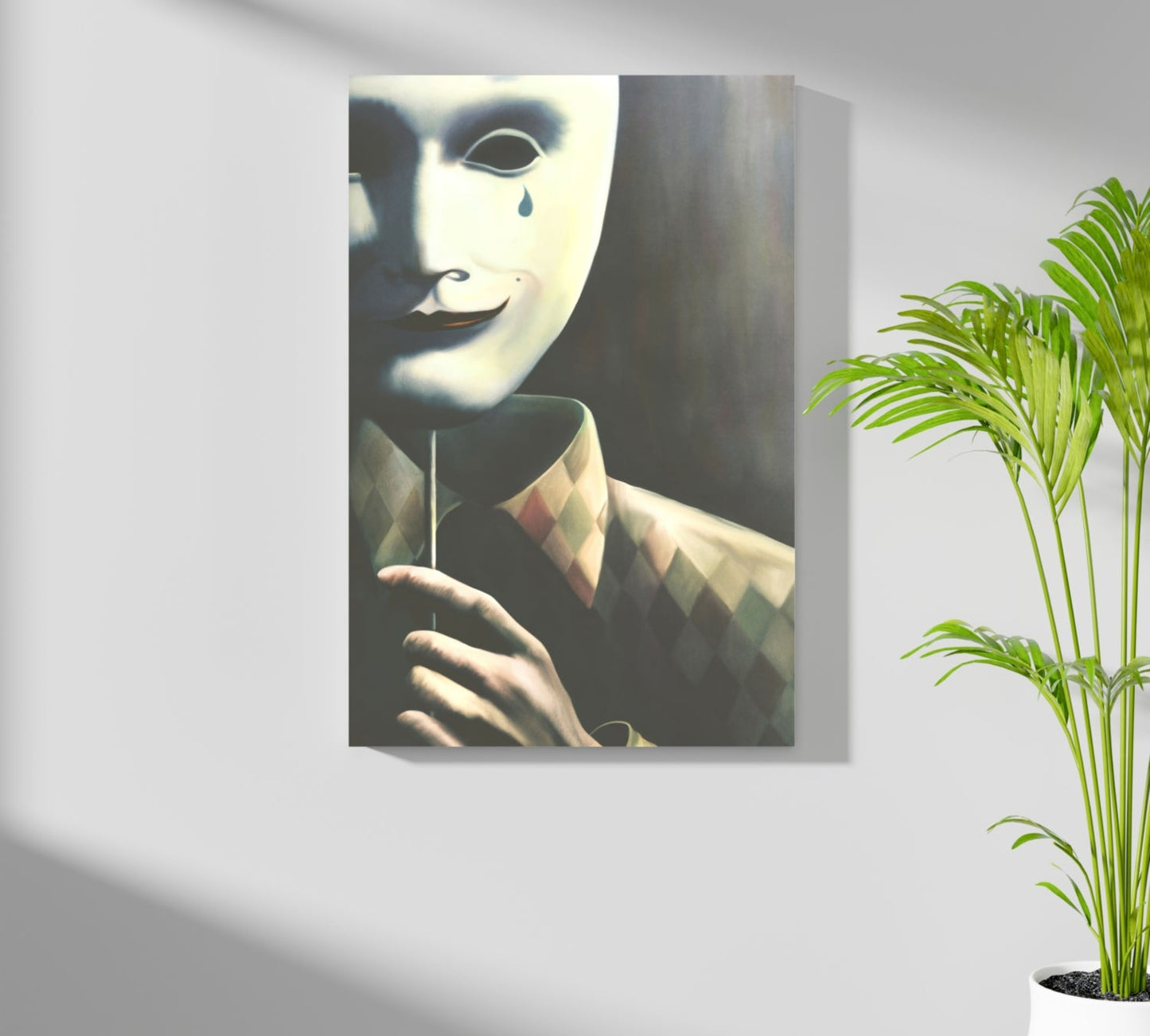 Mask of Reality Metal Wall Art