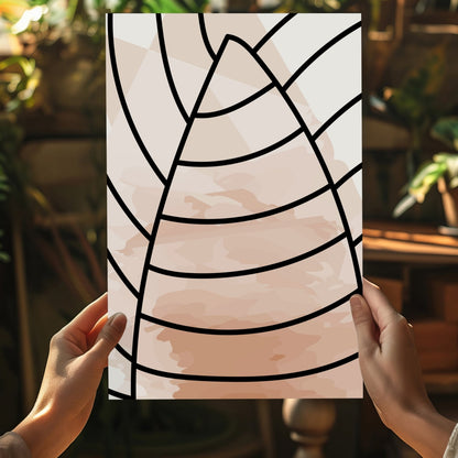 Line Art V13 Metal Wall Art