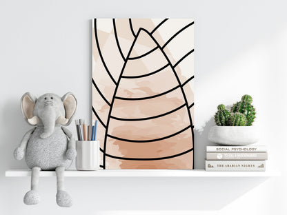 Line Art V13 Metal Wall Art