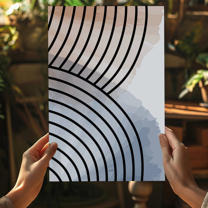 Line Art V14 Metal Wall Art