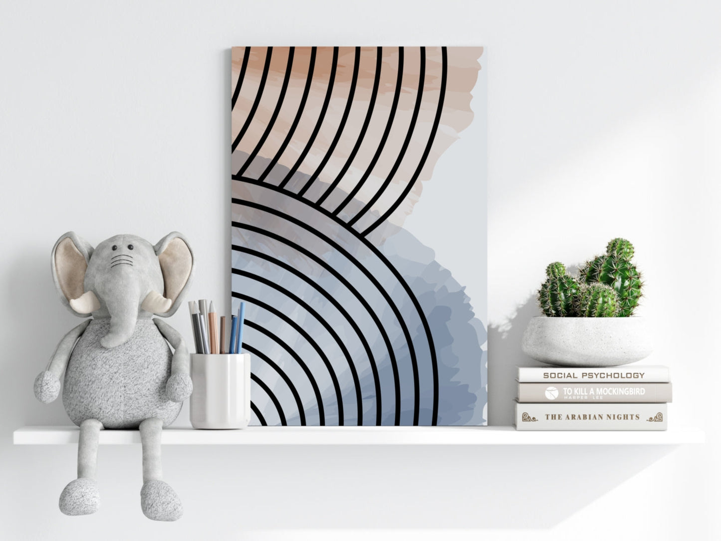 Line Art V14 Metal Wall Art