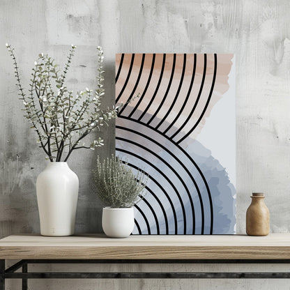 Line Art V14 Metal Wall Art
