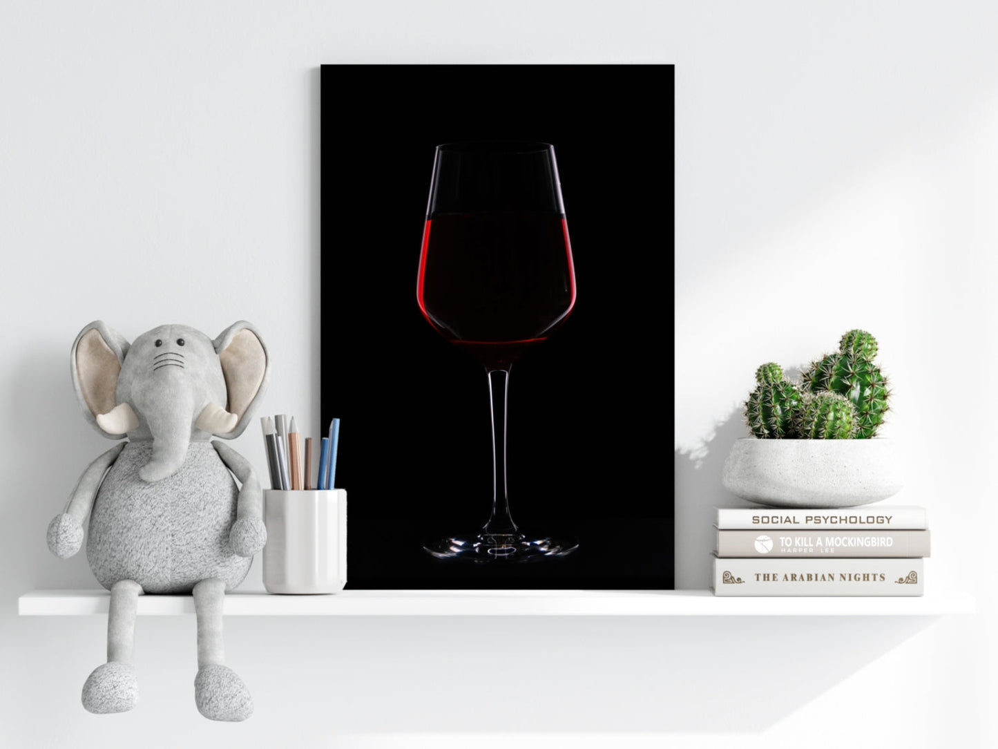 Red Wine Metal Wall Art