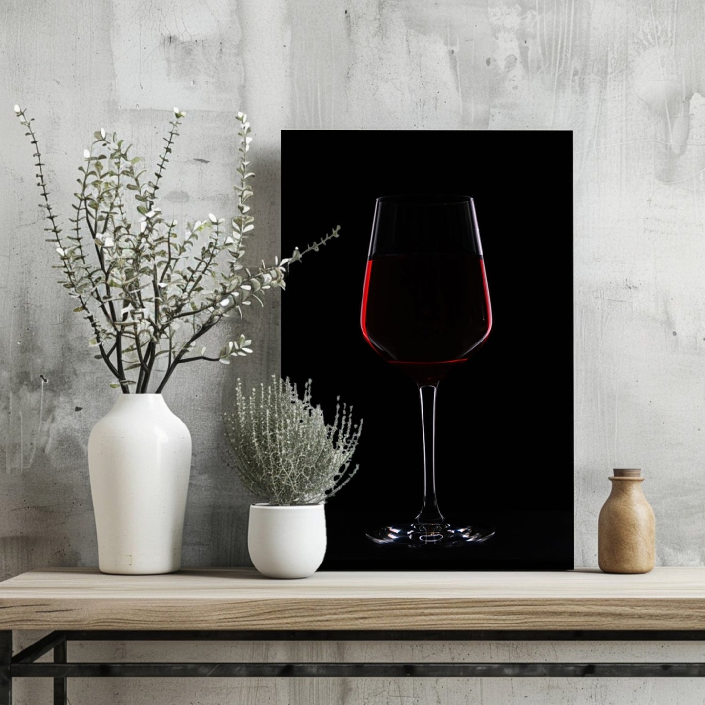 Red Wine Metal Wall Art