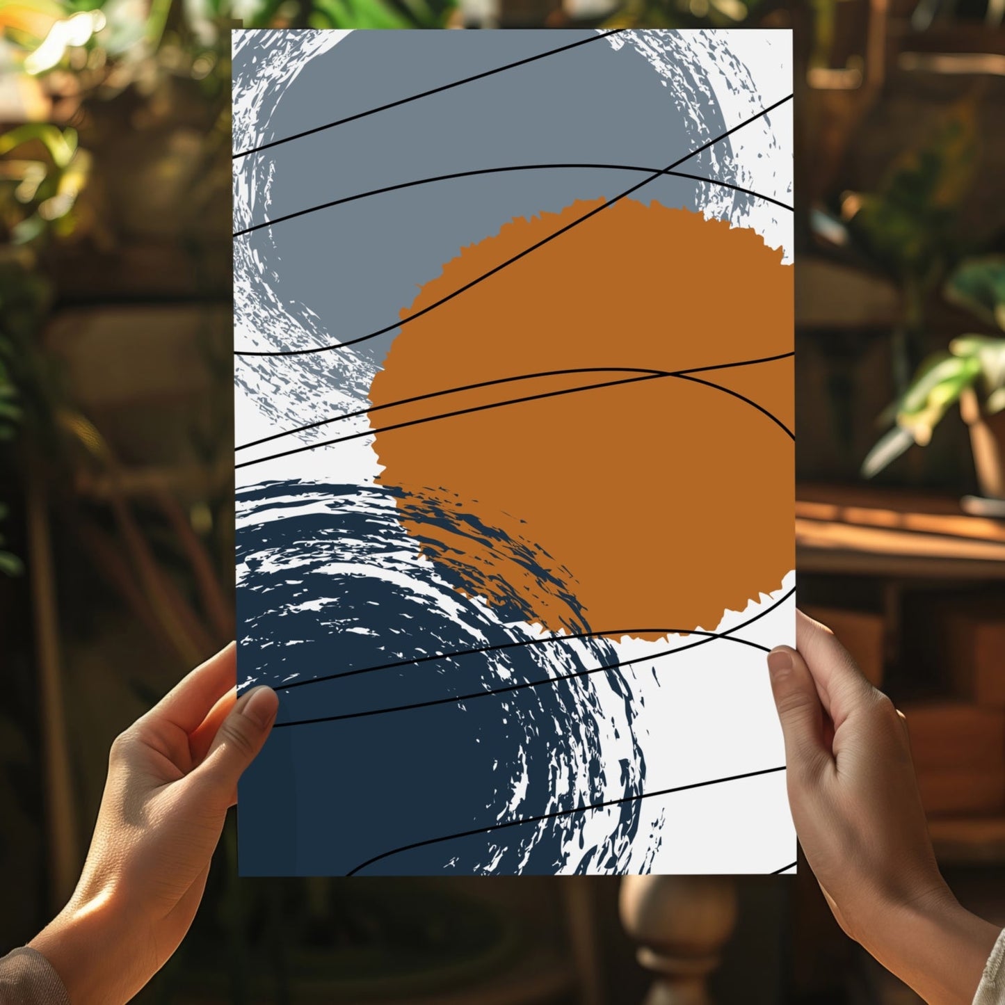 Abstract Rounds Metal Wall Art
