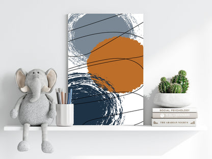 Abstract Rounds Metal Wall Art