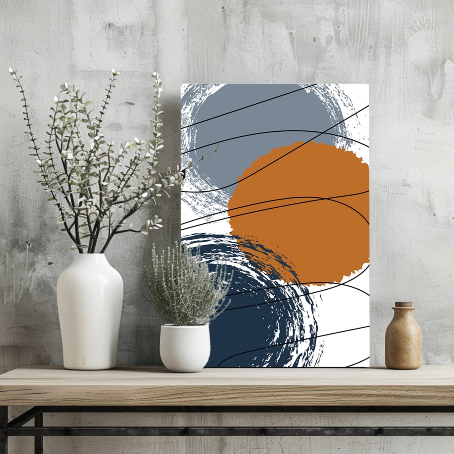 Abstract Rounds Metal Wall Art