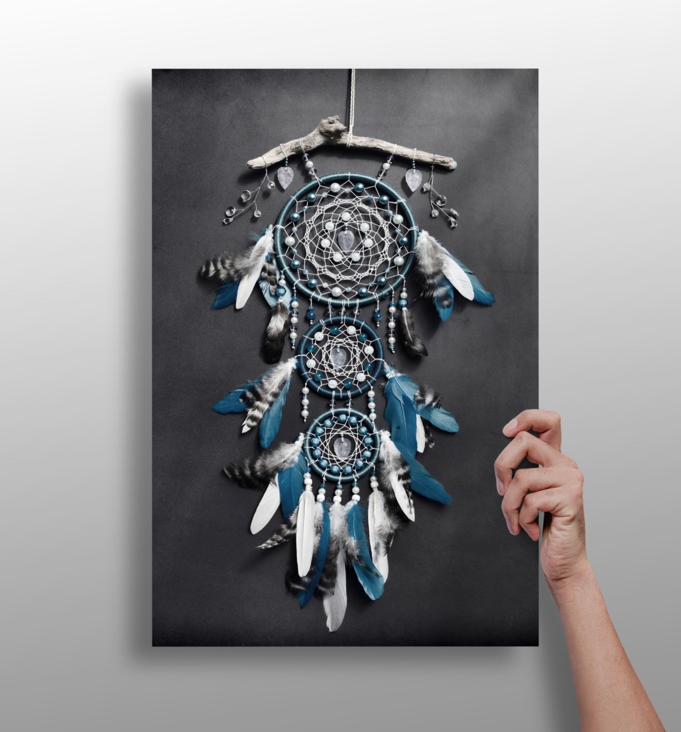 Dreamcatcher metal wall art print on aluminum panel
