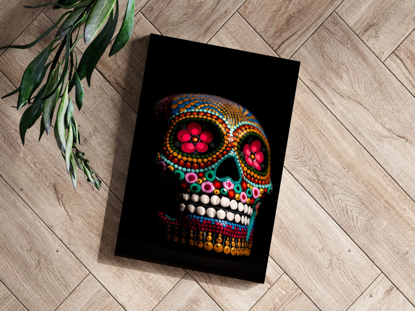 Sugar Skull Metal Wall Art