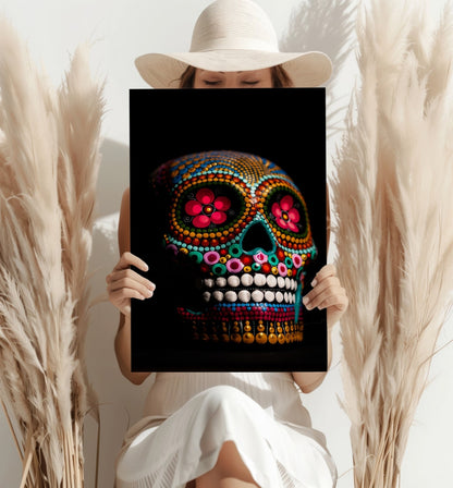 Sugar Skull Metal Wall Art