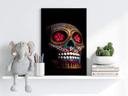 Sugar Skull Metal Wall Art